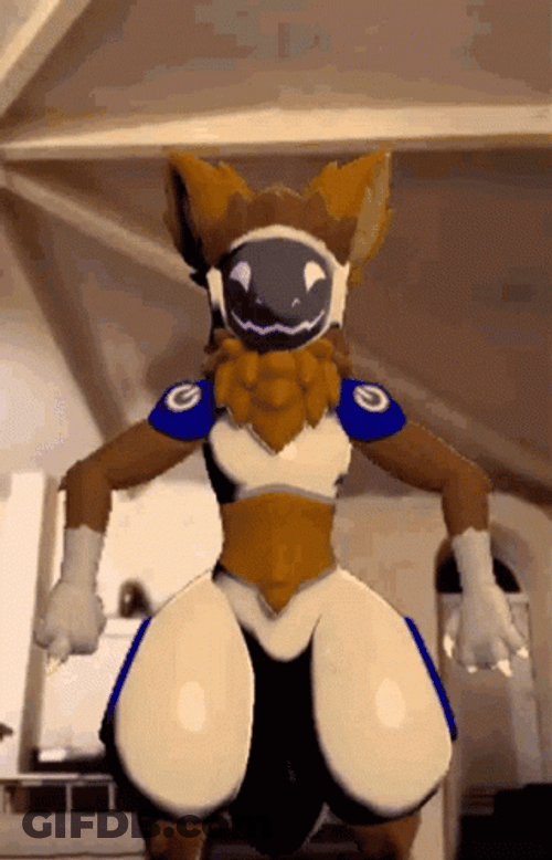 Fredbear Dancing Protogen Penguin Dance GIF