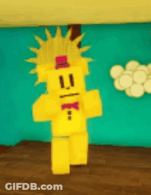 Fredbear Dancing Roblox Yellow Bear GIF