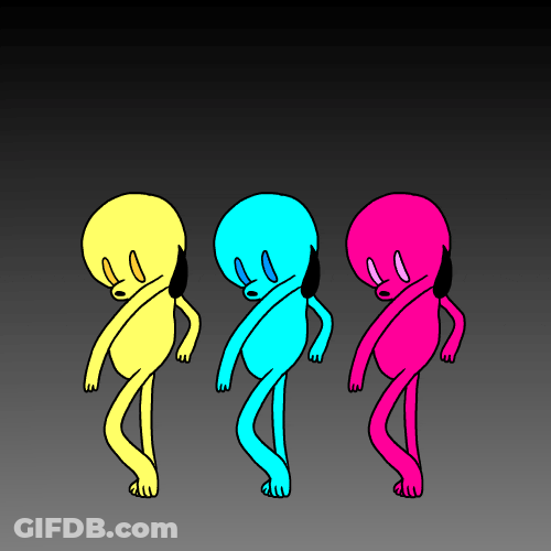 Fredbear Dancing Tri Colored Figure GIF