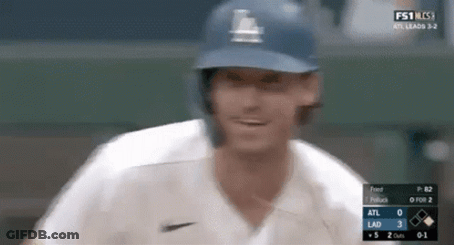 Freddie Freeman And Cody Bellinger Split Screen GIF