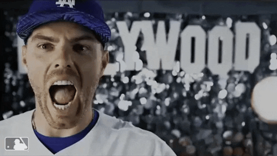 Freddie Freeman Breaking Bat GIF