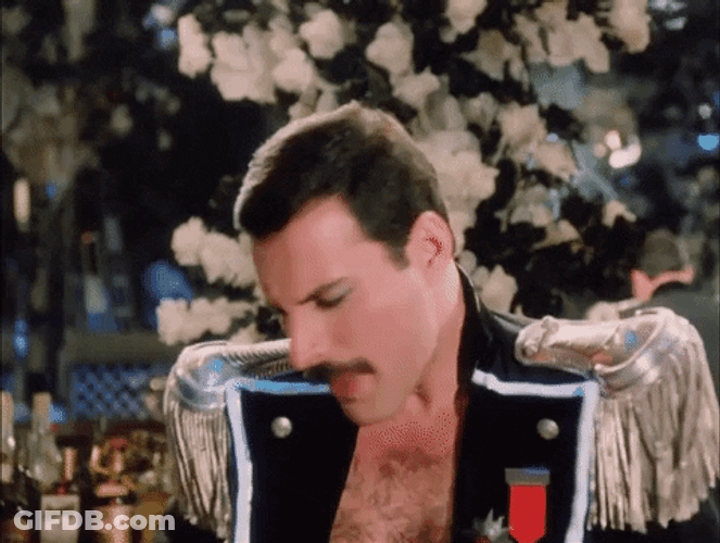 Freddie Mercury Cold Look GIF
