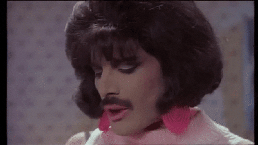 Freddie Mercury Cute Wink GIF