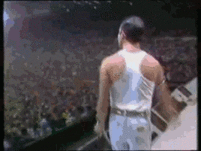 Freddie Mercury Dance Performance GIF