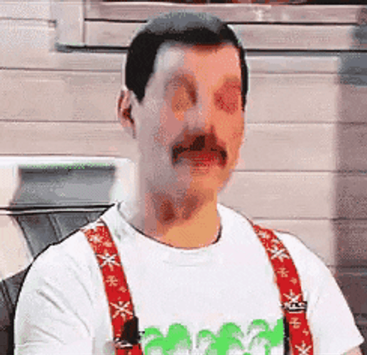 Freddie Mercury Looking Up GIF
