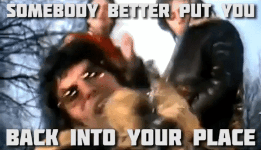 Freddie Mercury Put You Back Into Your Place GIF