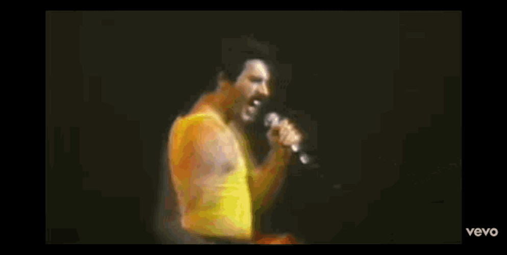 Freddie Mercury Singing GIF