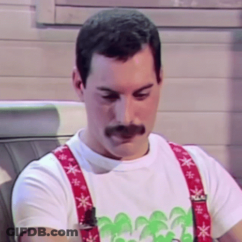 Freddie Mercury Stare Down GIF