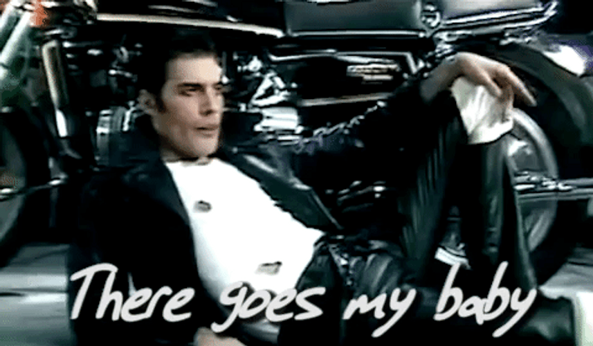 Freddie Mercury There Goes My Baby GIF