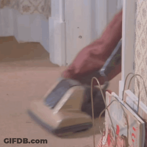 Freddie Mercury Vacuuming Music Video GIF