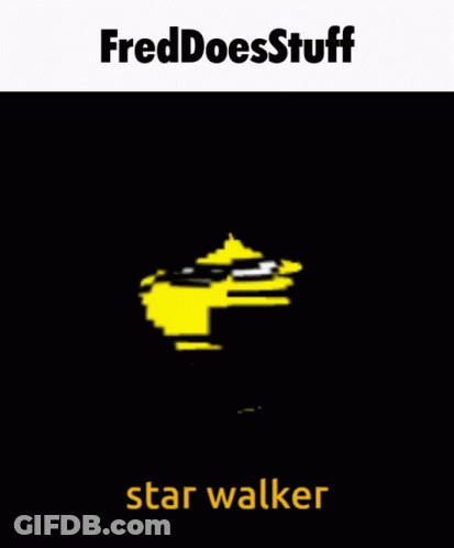 Freddoesstuff Star Walker Poster Yellow Face GIF