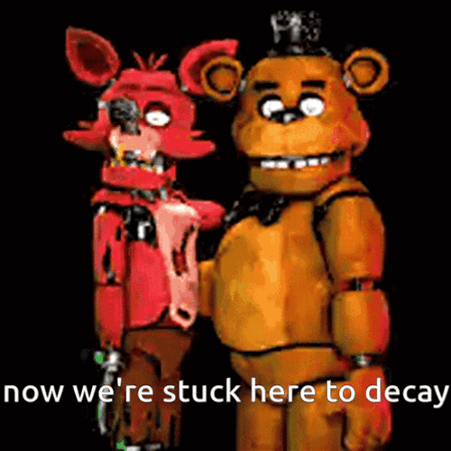 Freddy Fazbear Foxy Kissing Meme GIF