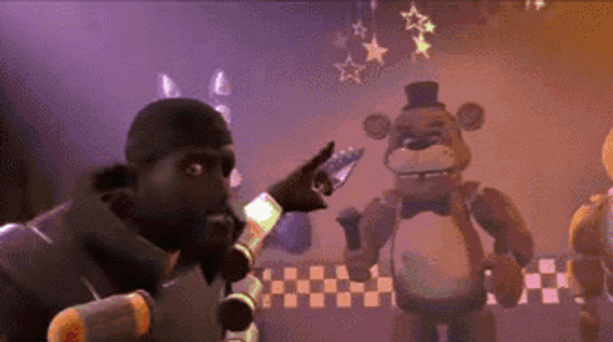 Freddy Fazbear Meme With The Team GIF