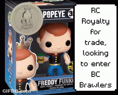 Freddy Funki Funko RC Royalty Trade BC Brawlers GIF