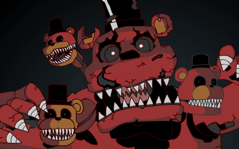 Freddy Jumpscare Five Nights At Freddy's Animation GIF