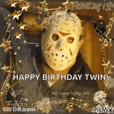 Freddy Krueger And Jason Voorhees Holding Knives GIF