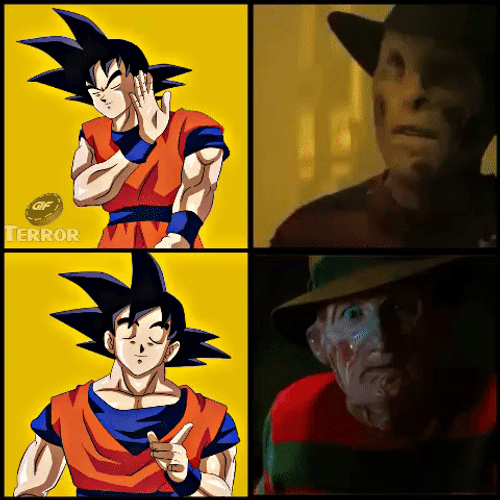 Freddy Krueger Goku Meme GIF