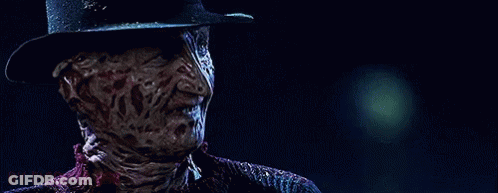 Freddy Krueger Holding Knife GIF