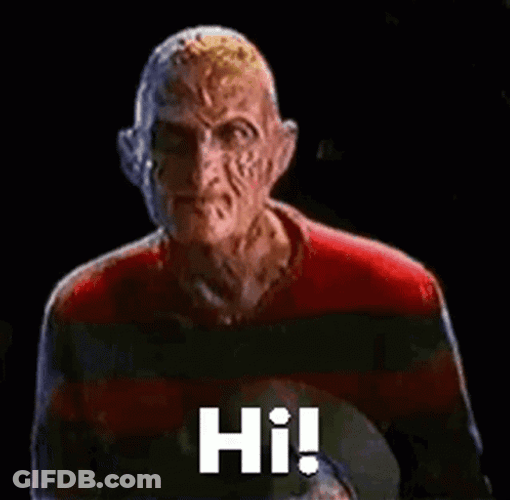 Freddy Krueger Saying Hi GIF