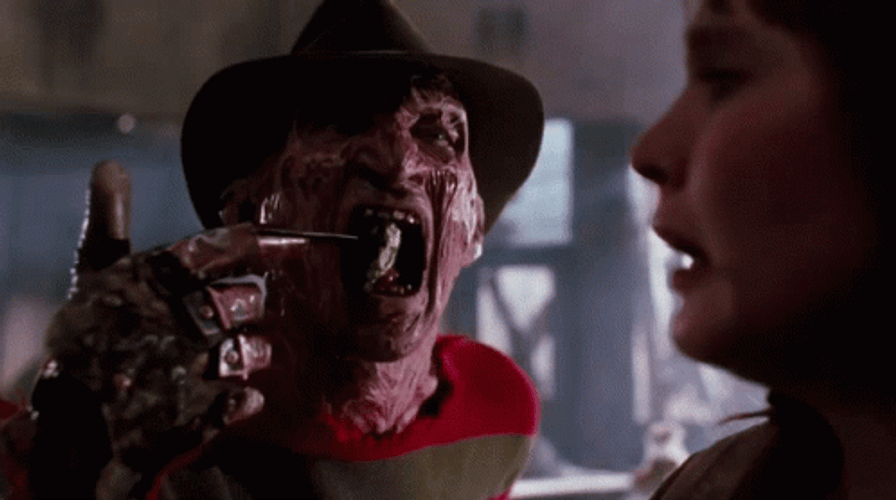 Freddy Krueger Terrified GIF