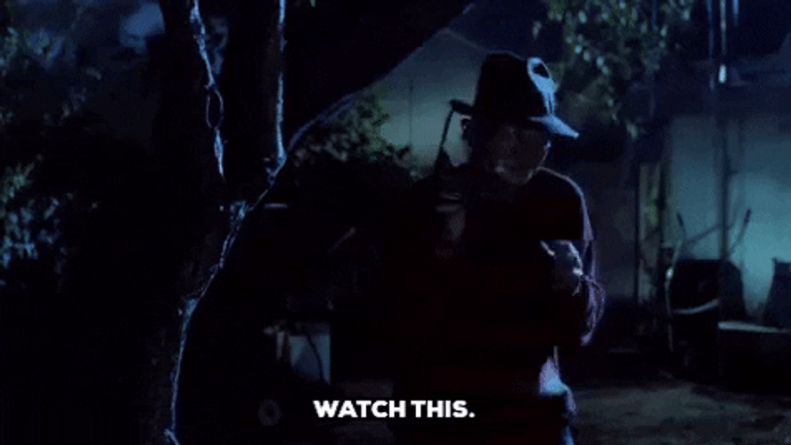 Freddy Krueger Watch This GIF