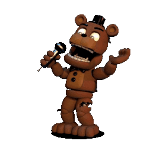 Freddy Singing In The Shower FNAF World GIF