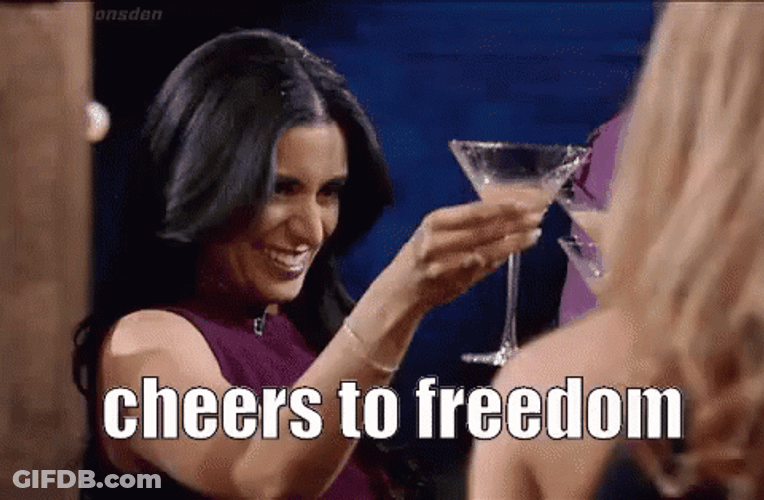 Free At Last Cheers To Freedom GIF
