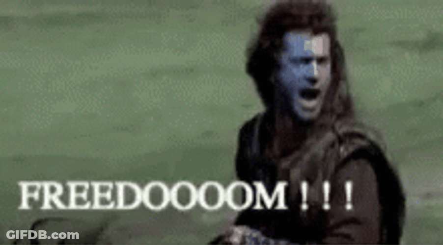 Free At Last Freedom Braveheart GIF