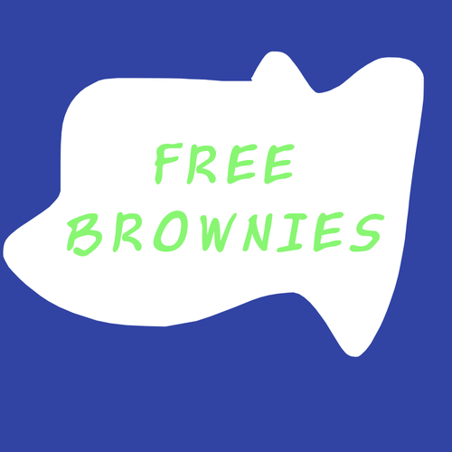 Free Brownies Sticker GIF