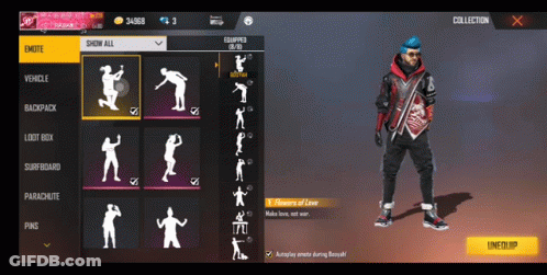 Free Fire Man With Blue Hair GIF