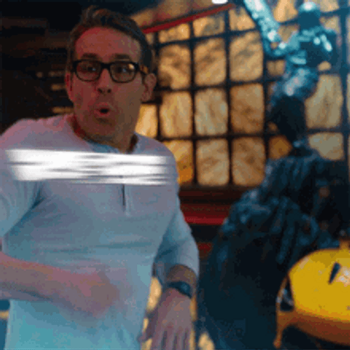 Free Guy Ryan Reynolds Ecstatic GIF