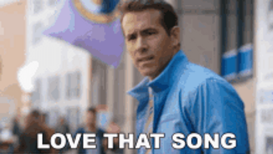 Free Guy Ryan Reynolds Love That Song GIF