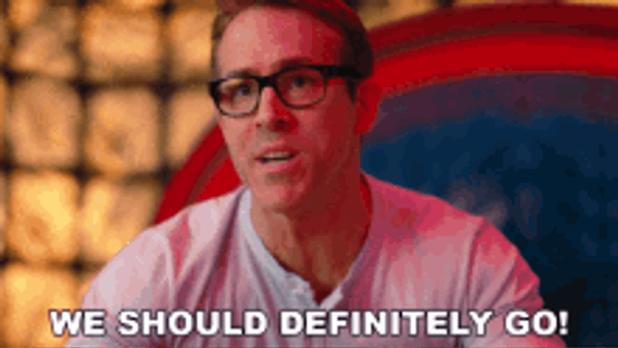 Free Guy Ryan Reynolds Saying Go GIF