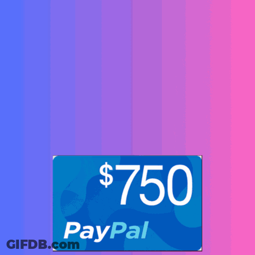 Free PayPal Money On Purple And Blue GIF
