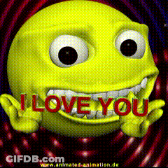 Free Smiley Faces I Love You Background GIF
