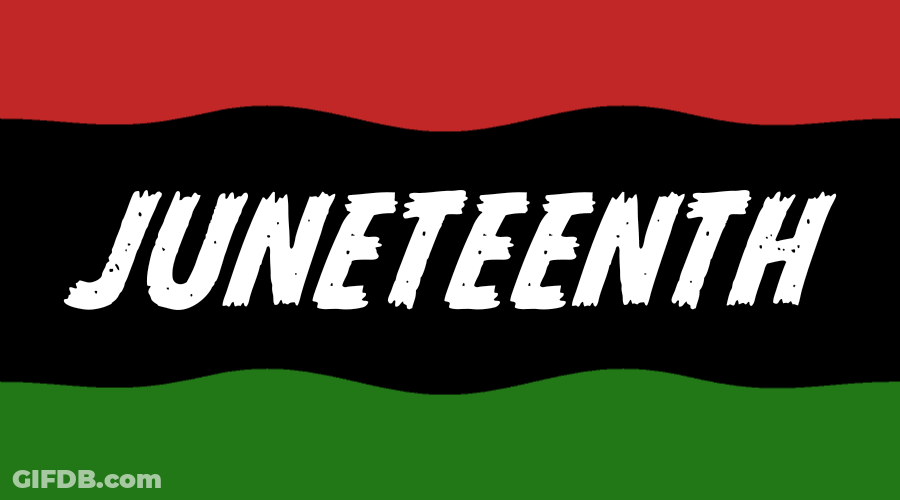 Freedom African Flag Happy Juneteenth GIF
