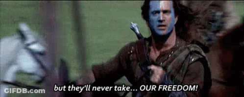 Freedom Braveheart GIF