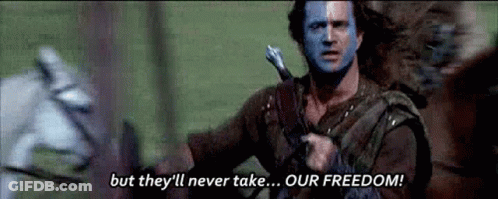 Freedom Braveheart GIF