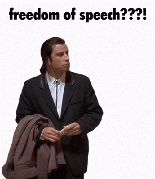 Freedom Of Speech Confused Actor John Travolta GIF