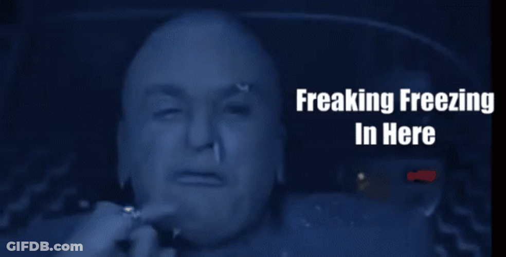 Freeze Man Says Freaking Freezing In Here GIF