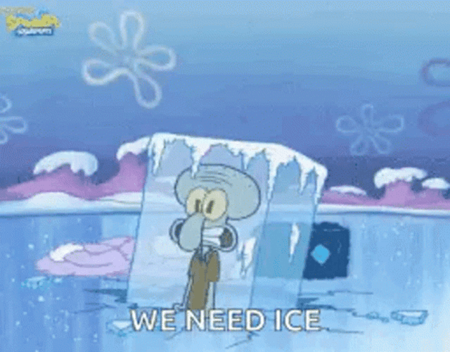 Freeze Squidward  We Need Ice GIF
