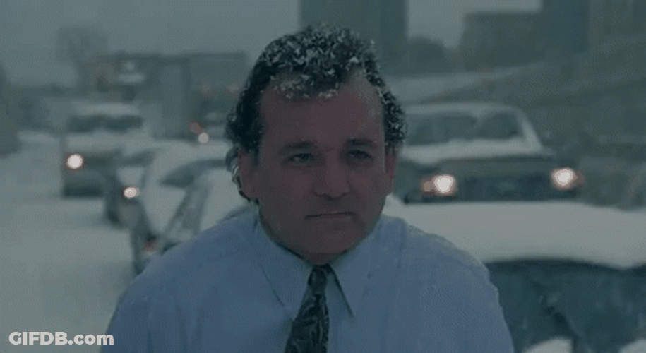 Freeze To Death Man Outside Shaking GIF