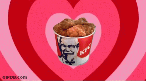 French Fries And Chicken Tender Dipped In Mustard GIF