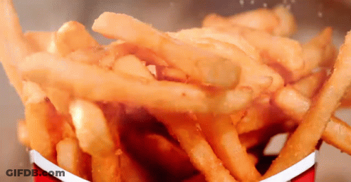 French Fries In Red And White Box GIF