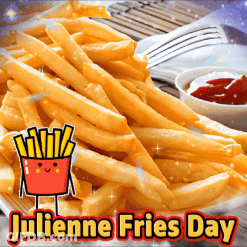 French Fries Julienne Fries Day GIF