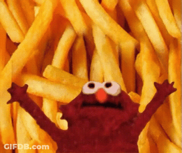 French Fry Elmo GIF