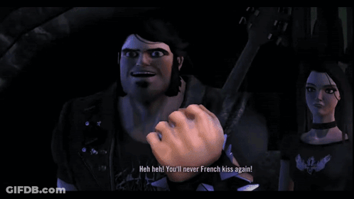 French Kiss Brutal Legend GIF