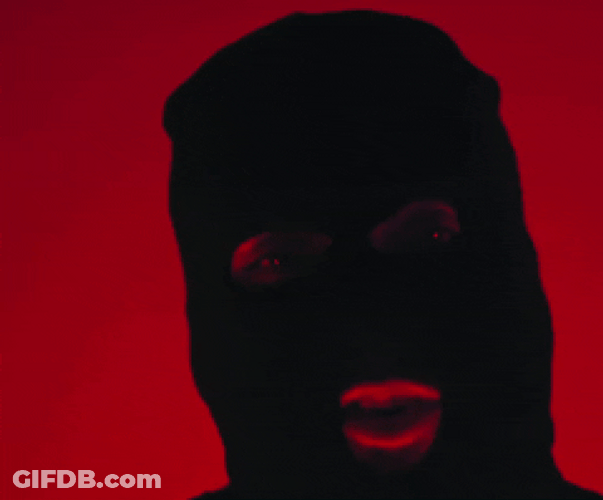 French Montana Wearing Ski Mask GIF