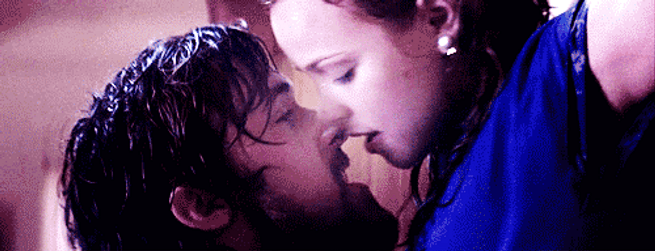 French Sexy Kissing GIF