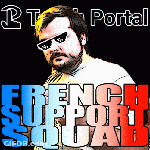 French Support Squad Man In Sunglasses GIF
